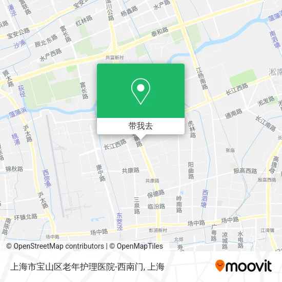 上海市宝山区老年护理医院-西南门地图