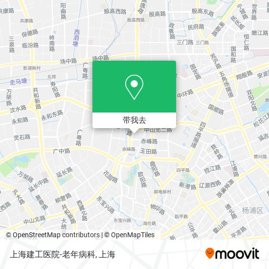 上海建工医院-老年病科地图