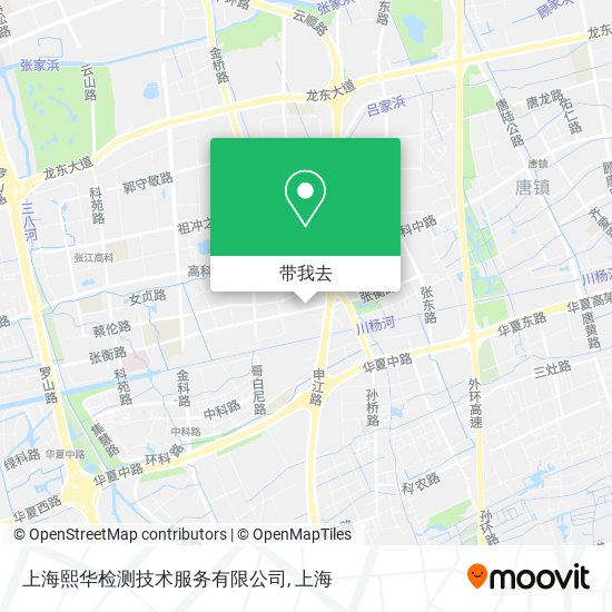 上海熙华检测技术服务有限公司地图