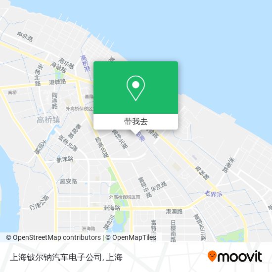 上海铍尔钠汽车电子公司地图