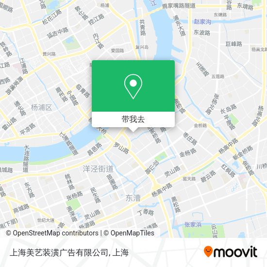 上海美艺装潢广告有限公司地图