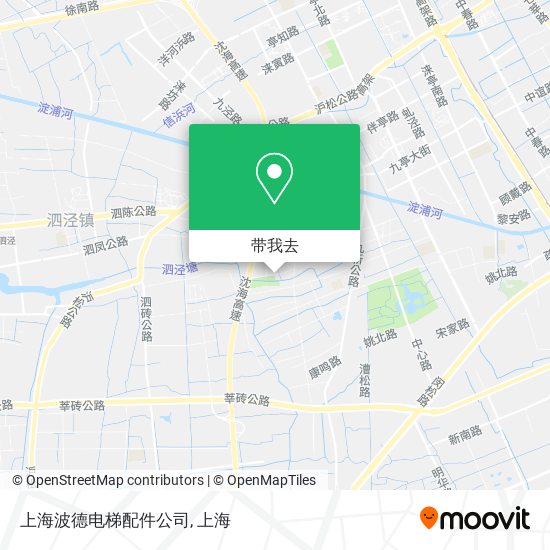 上海波德电梯配件公司地图