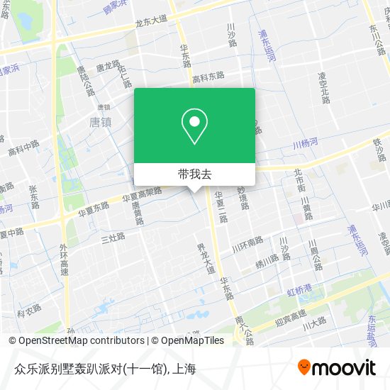 众乐派别墅轰趴派对(十一馆)地图