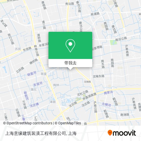 上海意缘建筑装潢工程有限公司地图