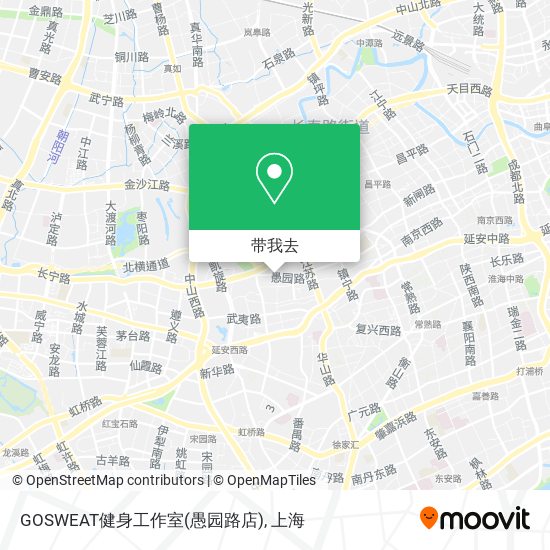 GOSWEAT健身工作室(愚园路店)地图