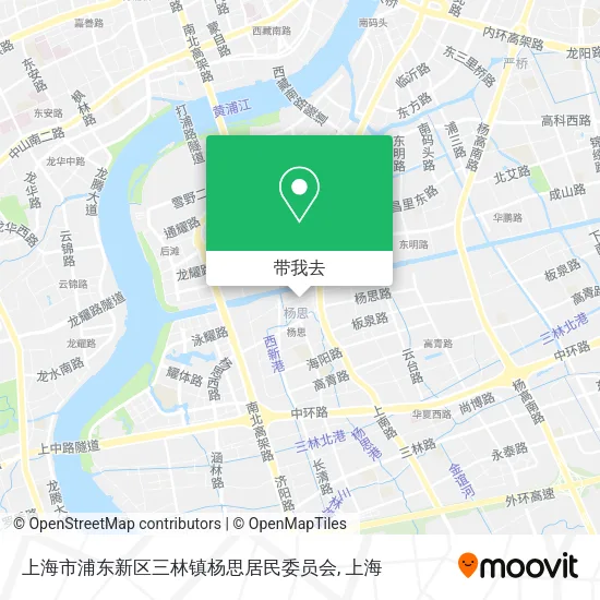 上海市浦东新区三林镇杨思居民委员会地图