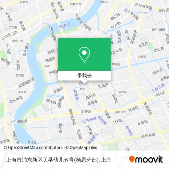 上海市浦东新区贝孚幼儿教育(杨思分部)地图