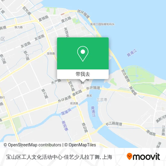 宝山区工人文化活动中心-佳艺少儿拉丁舞地图