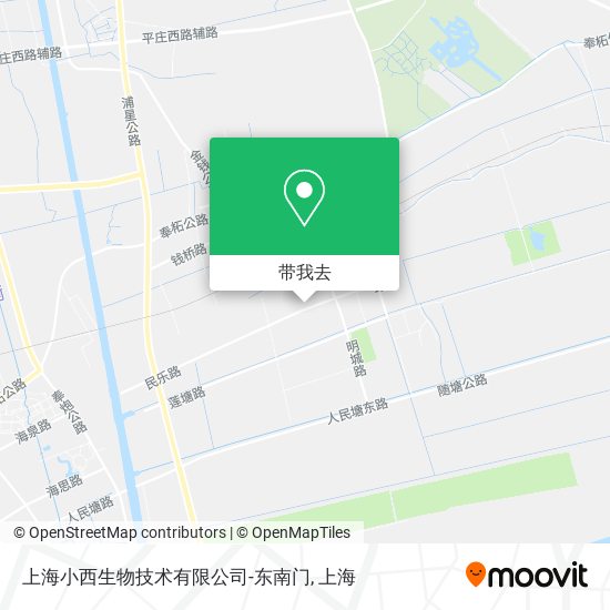 上海小西生物技术有限公司-东南门地图