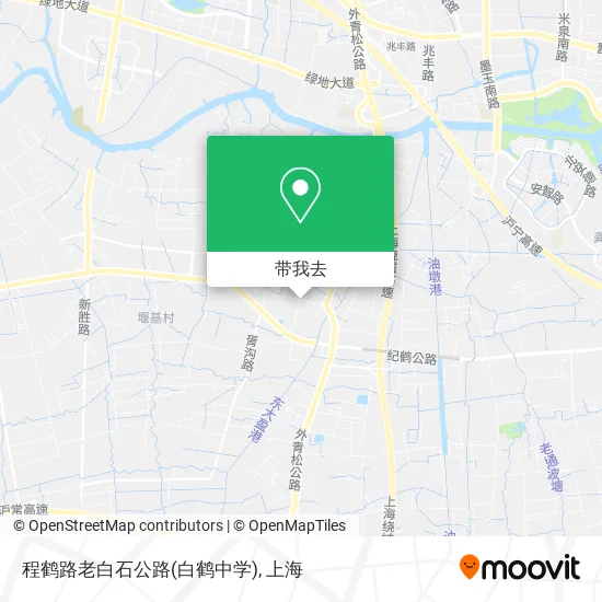 程鹤路老白石公路(白鹤中学)地图