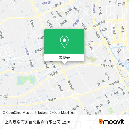 上海展客商务信息咨询有限公司地图