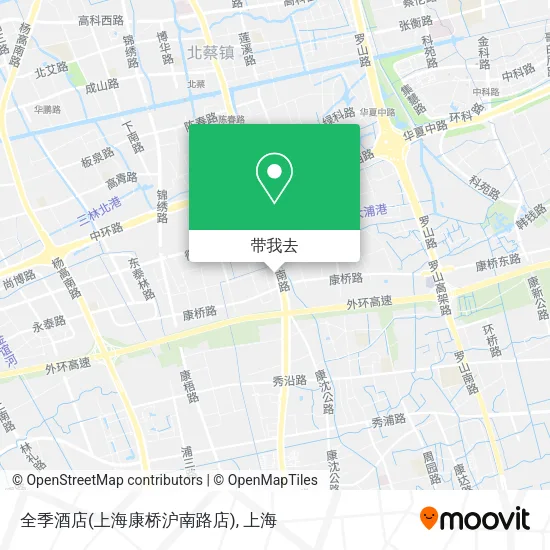 全季酒店(上海康桥沪南路店)地图