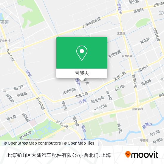 上海宝山区大陆汽车配件有限公司-西北门地图