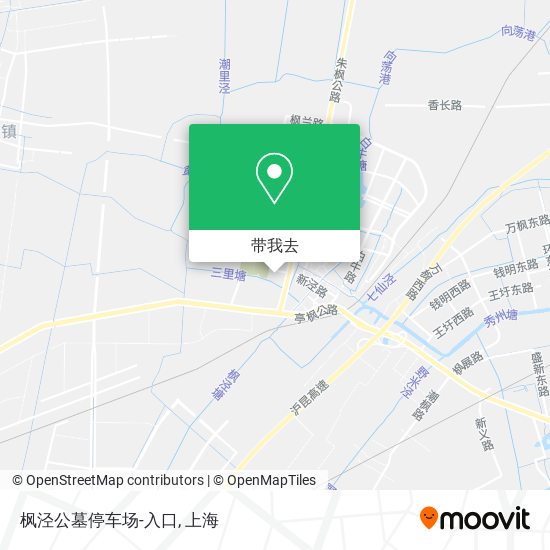 枫泾公墓停车场-入口地图