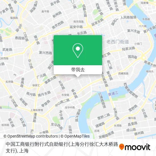 中国工商银行附行式自助银行(上海分行徐汇大木桥路支行)地图
