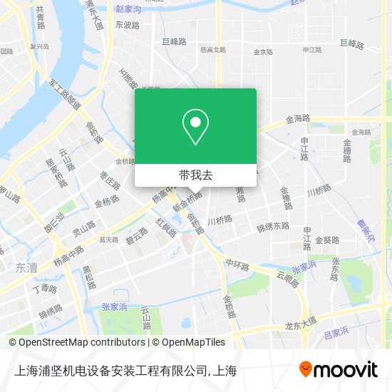 上海浦坚机电设备安装工程有限公司地图