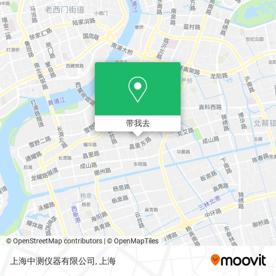 上海中测仪器有限公司地图