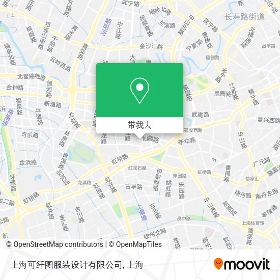 上海可纤图服装设计有限公司地图