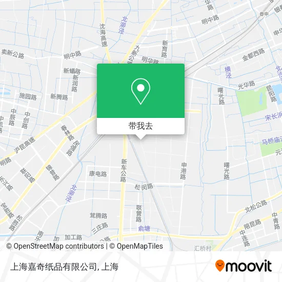 上海嘉奇纸品有限公司地图