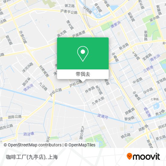 咖啡工厂(九亭店)地图