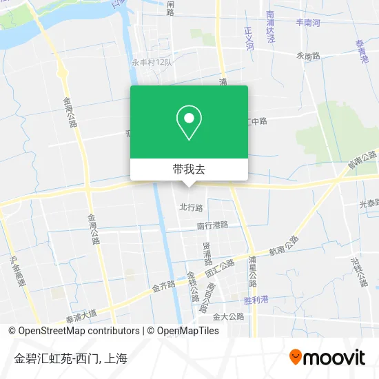 金碧汇虹苑-西门地图