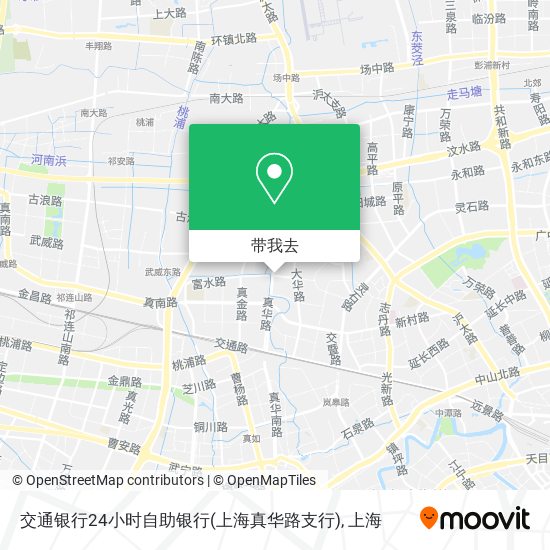交通银行24小时自助银行(上海真华路支行)地图