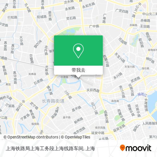 上海铁路局上海工务段上海线路车间地图