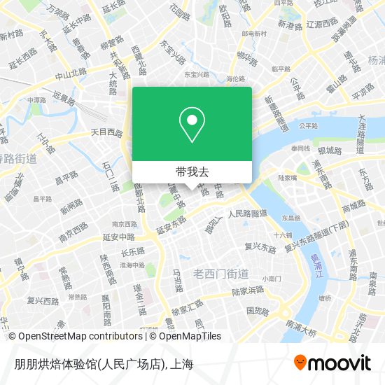 朋朋烘焙体验馆(人民广场店)地图