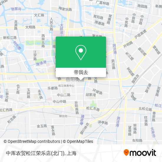 中厍农贸松江荣乐店(北门)地图