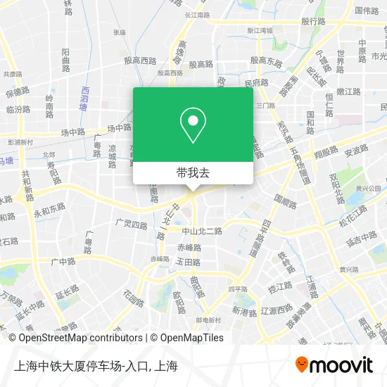 上海中铁大厦停车场-入口地图