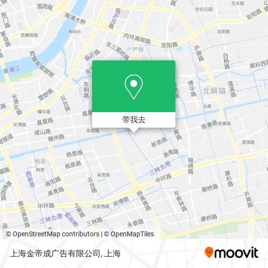 上海金帝成广告有限公司地图