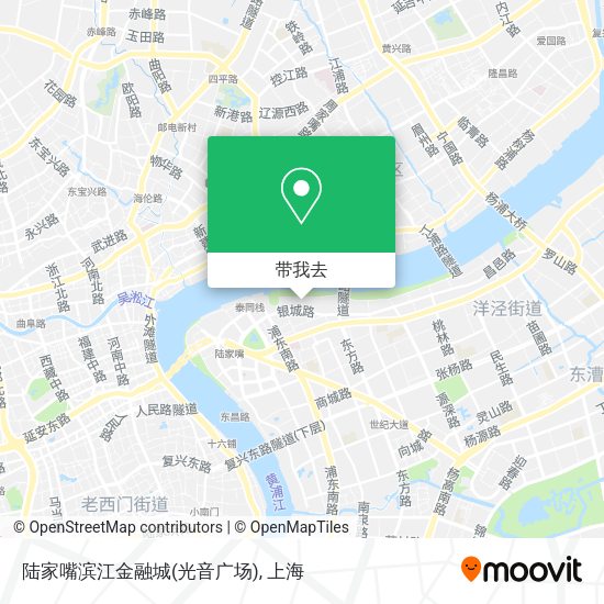 陆家嘴滨江金融城(光音广场)地图