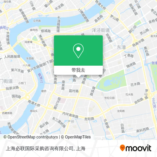 上海必联国际采购咨询有限公司地图
