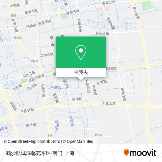 鹤沙航城瑞馨苑东区-南门地图