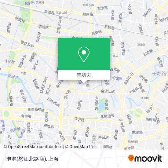 泡泡(怒江北路店)地图