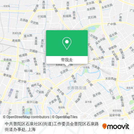 中共普陀区石泉社区(街道)工作委员会普陀区石泉路街道办事处地图