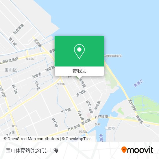 宝山体育馆(北2门)地图