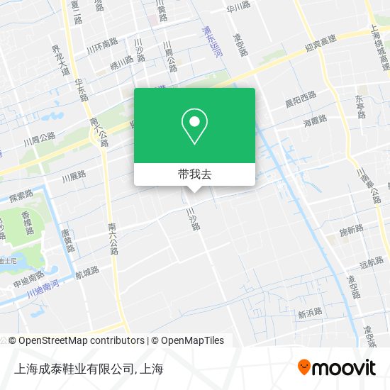 上海成泰鞋业有限公司地图