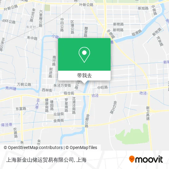 上海新金山储运贸易有限公司地图