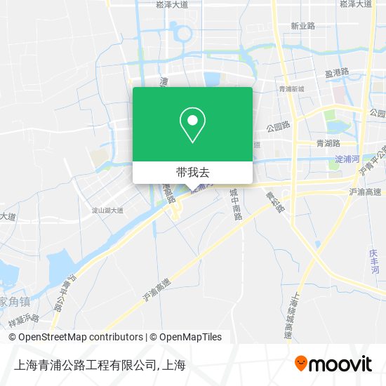 上海青浦公路工程有限公司地图