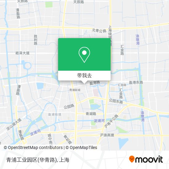 青浦工业园区(华青路)地图