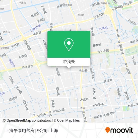 上海争泰电气有限公司地图