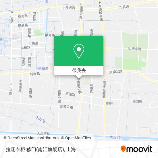 拉迷衣柜·移门(南汇旗舰店)地图