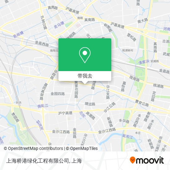 上海桥港绿化工程有限公司地图