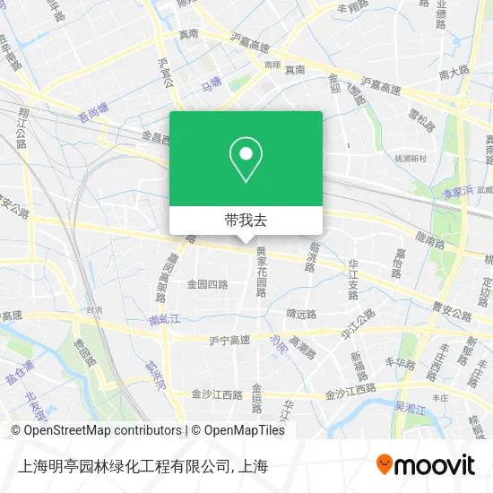 上海明亭园林绿化工程有限公司地图
