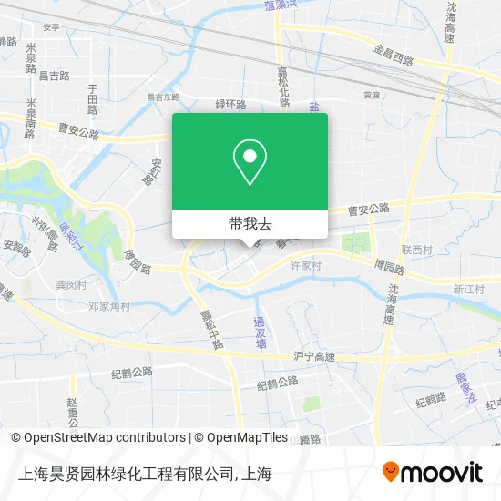 上海昊贤园林绿化工程有限公司地图