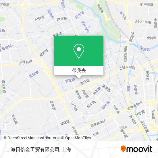 上海日倍金工贸有限公司地图