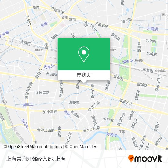 上海崇启灯饰经营部地图