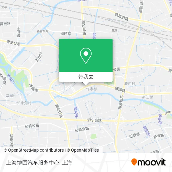 上海博园汽车服务中心地图