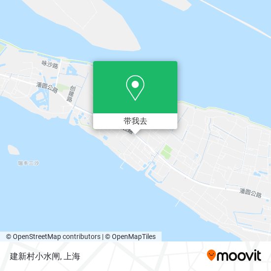 建新村小水闸地图